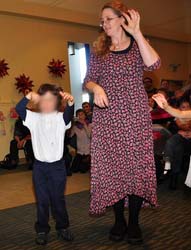 Dancing at the winter show