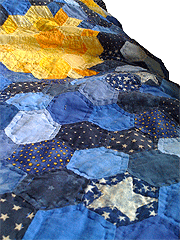 detail of star quilt
