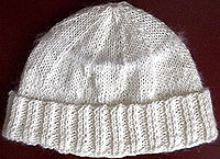 white wool hat