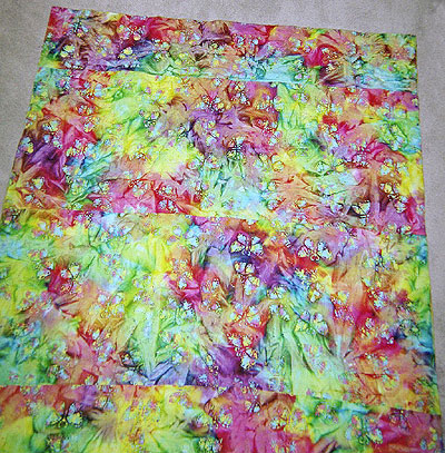 batik butterly quilted blanket