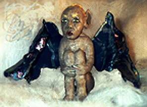 Fimo Girl Gargoyle.