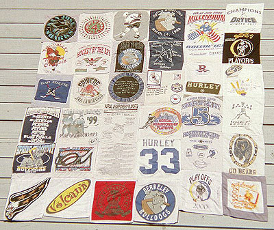 Hockey T-Shirt Quilt